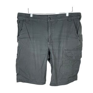 Duluth‎ Coolmax Flex Firehose Shorts Cargo Relaxed Fit Gray Mens 38 Canvas